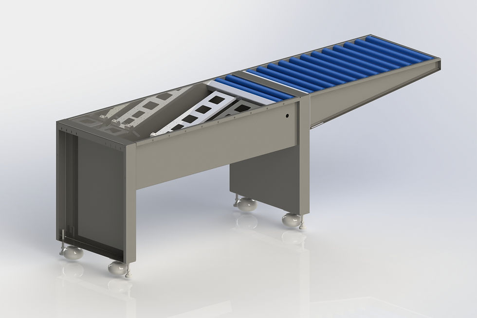 CAD model: Removal tray for automated processes