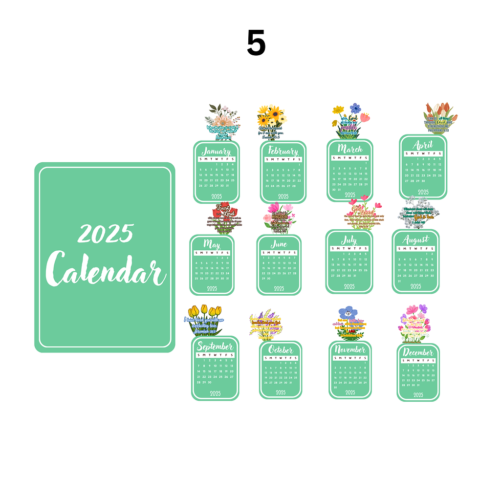 Thumbnail: Handmade and Personalised Mini Desk Calendar Teacher Christmas Gift Ideas