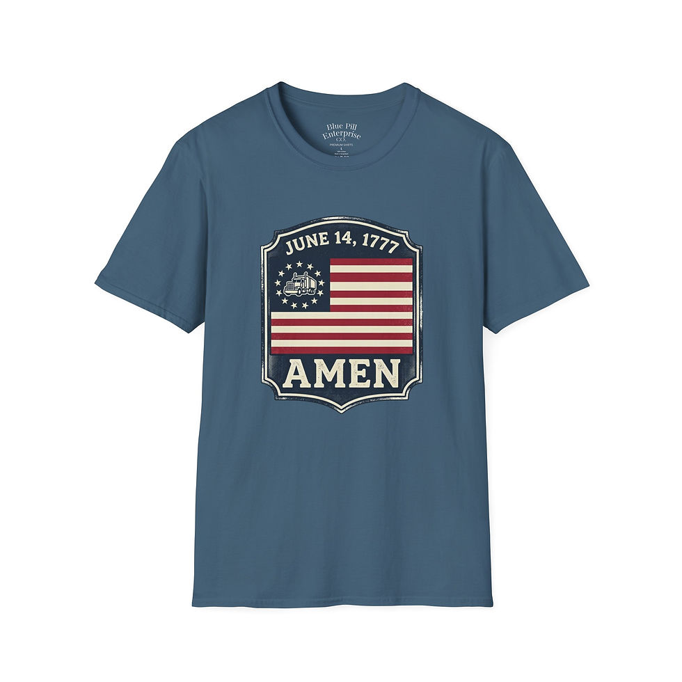 Thumbnail: AMEN Flag T-Shirt — Patriotic Betsy Ross American Flag Tee