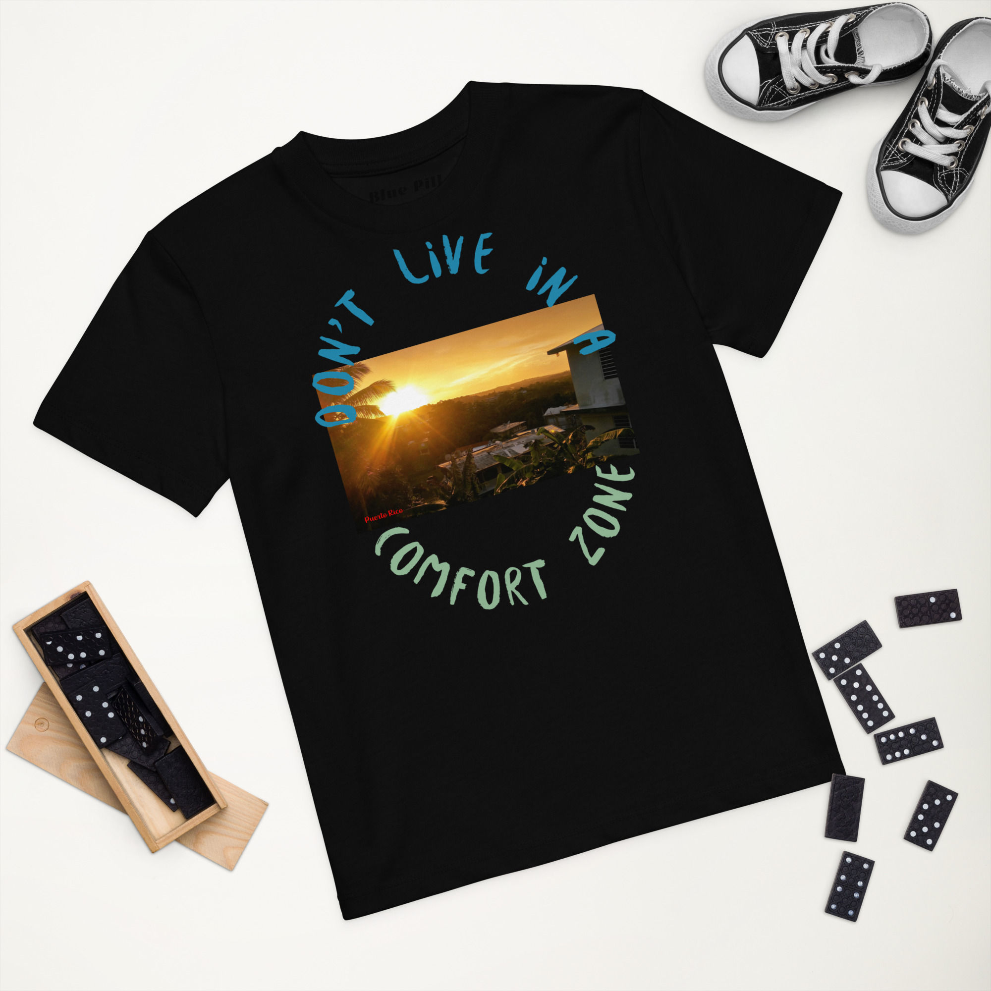 Kids Sunset- Organic Cotton Kids T-shirt- P.R. Edition