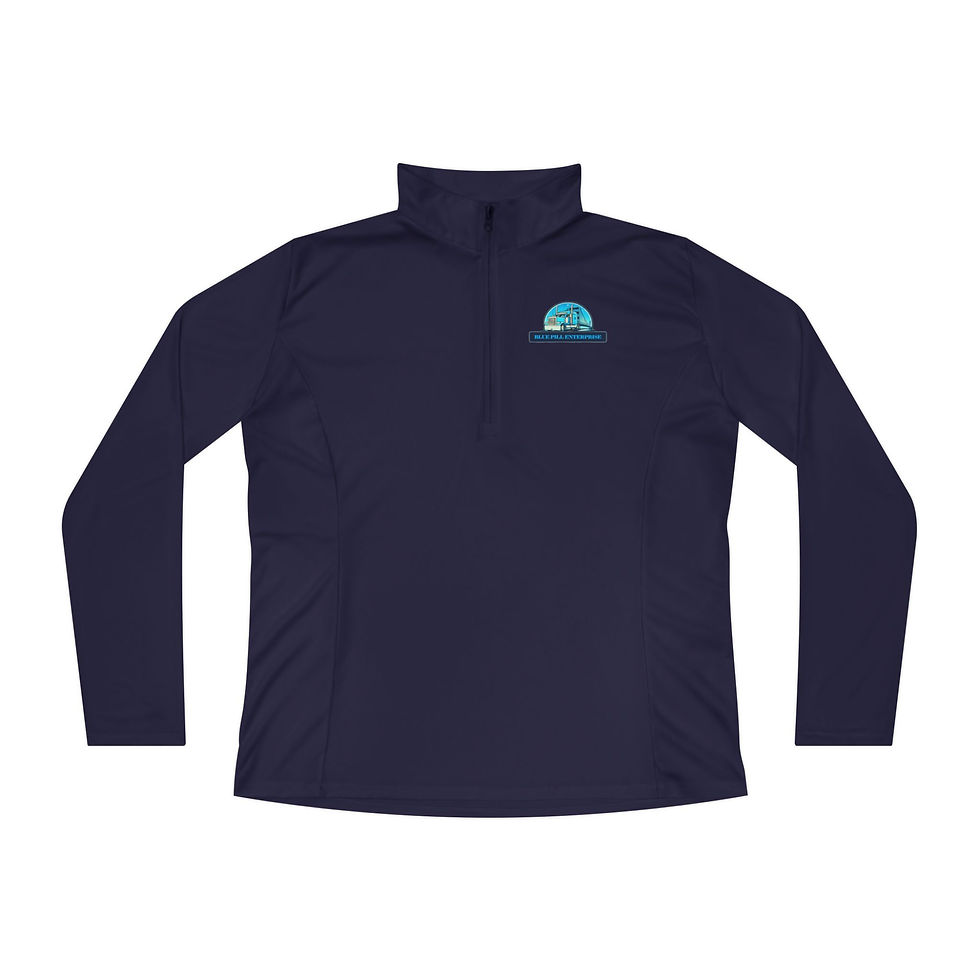 Thumbnail: Ladies Quarter-Zip Pullover- BPE Logo: Sporty, Comfortable for All Activities
