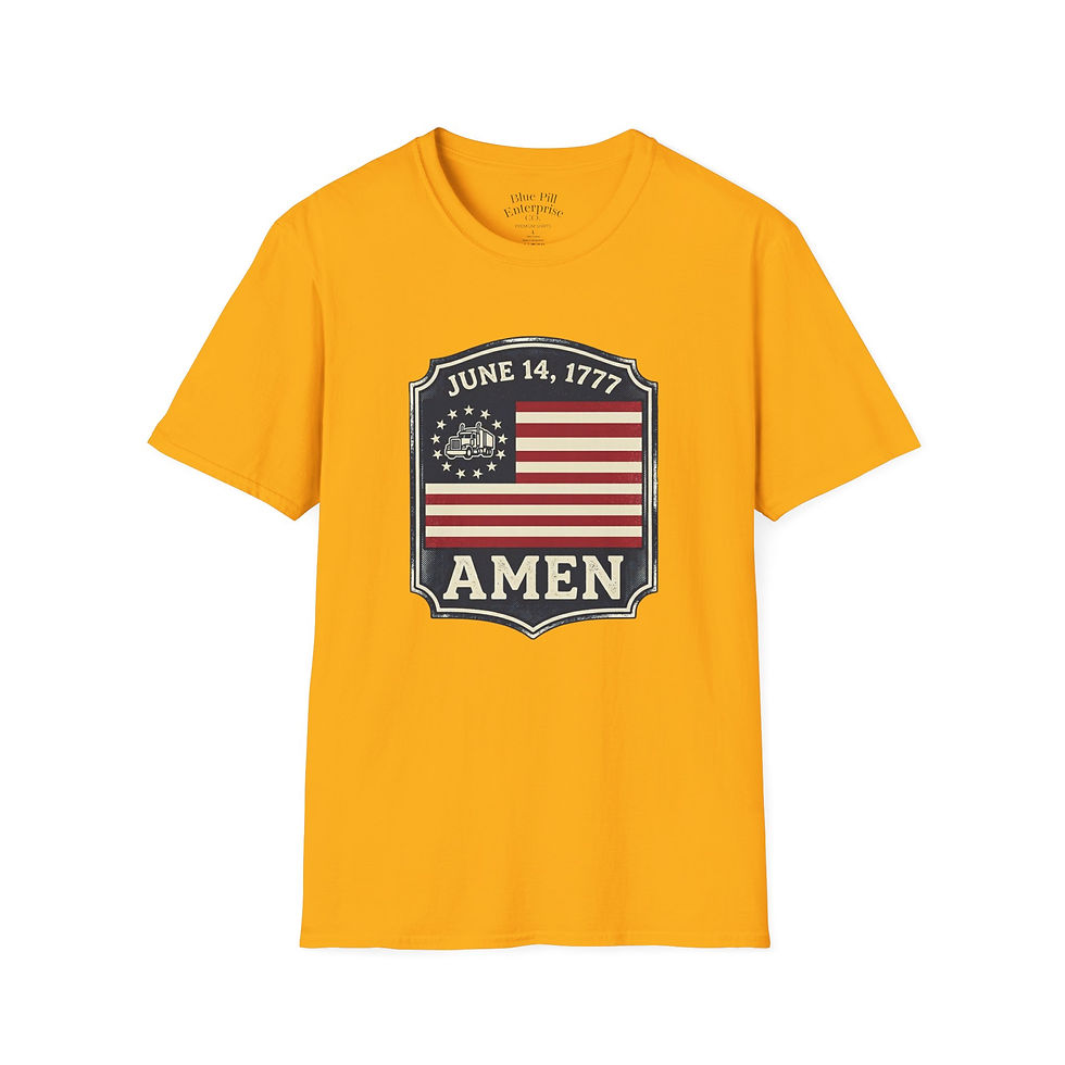 Thumbnail: AMEN Flag T-Shirt — Patriotic Betsy Ross American Flag Tee