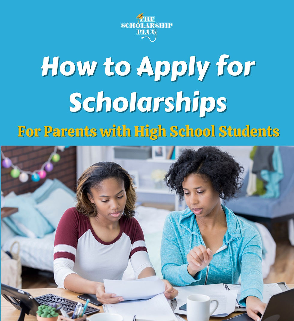 How to Apply for Scholarships - For Parents with High School Students