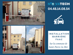 Installation d’une barrière levante automatique FAAC Saint Pierre la Mer