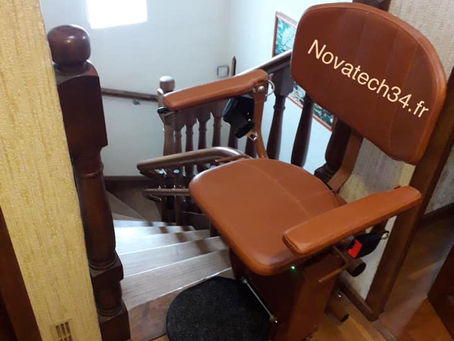 Installation d'un monte escalier