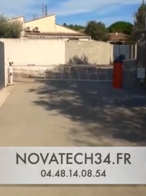 Installation d'une barrière levante automatisée Faac