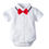 Thumbnail: Newborn Boys Bodysuit with Bow Tie 