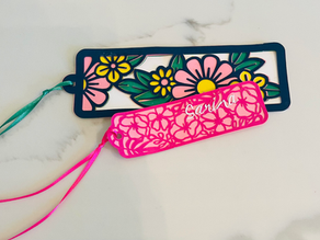 Finished bookmarks used making a Cricut.