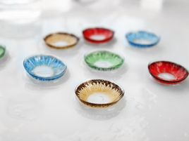 Coloured halloween contact lenses