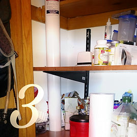 radon mitigation system in closet