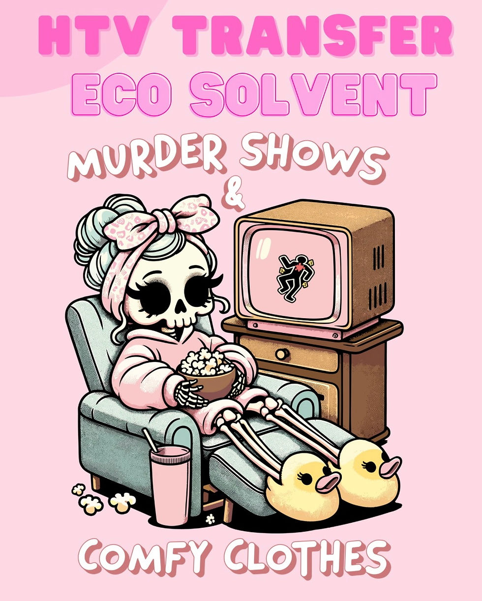 Thumbnail: MURDER SHOWS & COMFTY CLOTHES ! Ready to press Transfer for T-shirts as