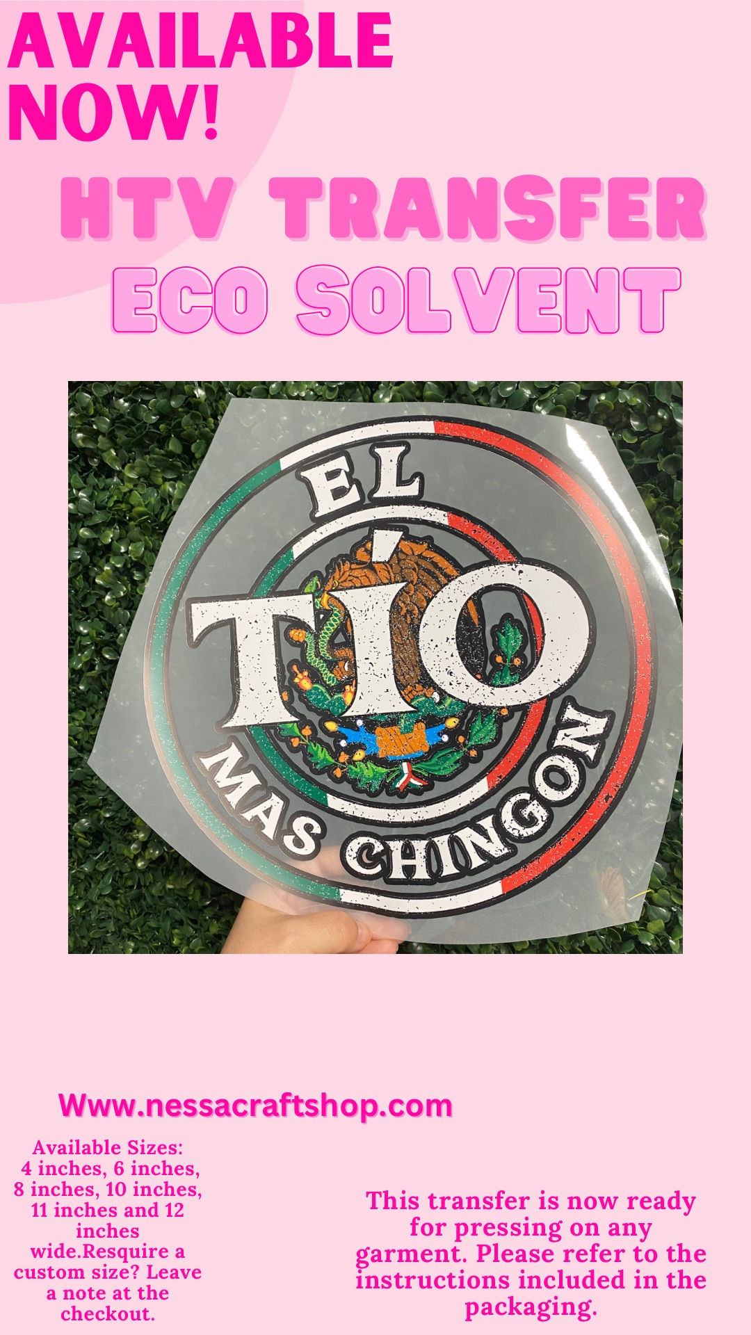 EL TÍO! Ready to press Transfer for T-shirts