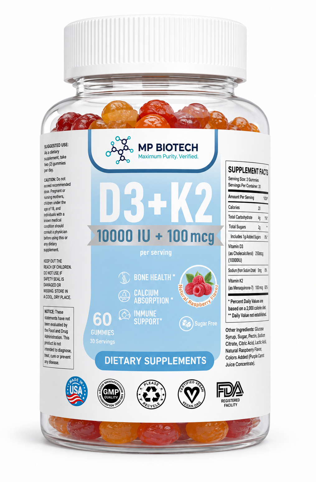 D3 + K2 Gummies