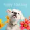 Thumbnail: Cute Dog Birthday Card – Happy Birthday Greeting – 125mm Square – Blank Inside –