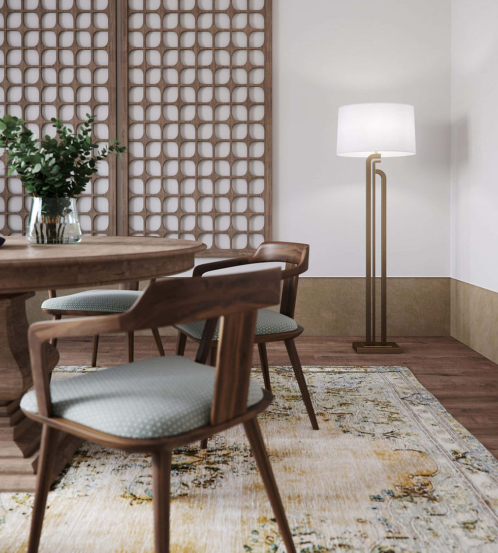 Thumbnail: Caspian Floor Lamp, 62.25"H