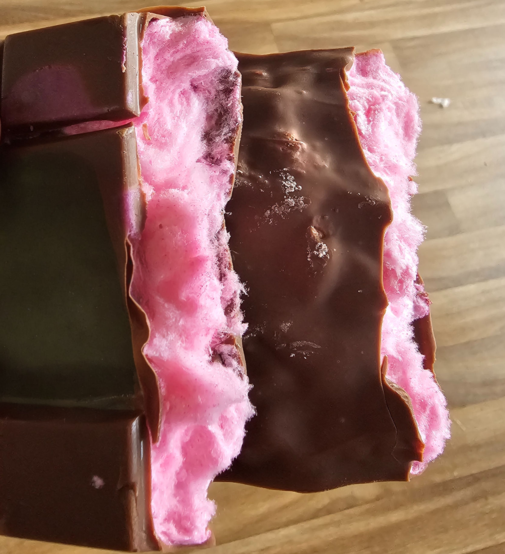 Candy Floss Stuffed Chocolate