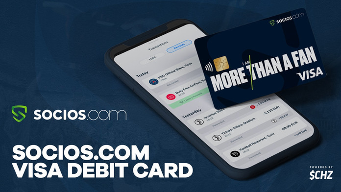 Railsbank powers Socios.com Visa Debit Card