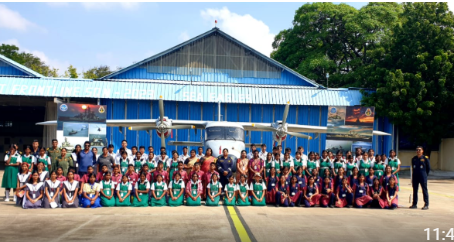 NCC Cadets Explore Indian Naval Air Squadron 313
