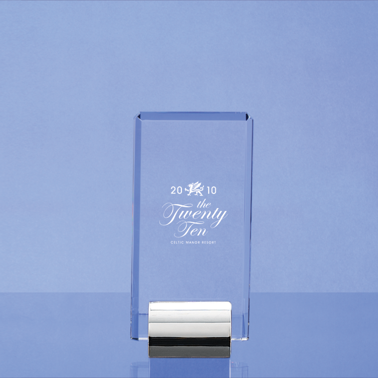 Small Rectangular Crystal Award