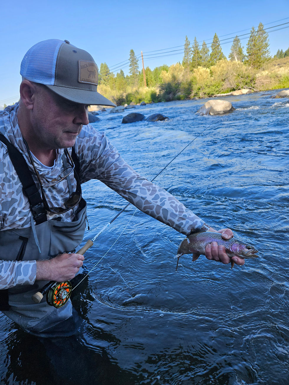 First Truckee Rainbow for Scott on the second cast of the day!