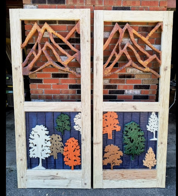 Thumbnail: Hand Carved Entry Doors with Sidelites and Transom