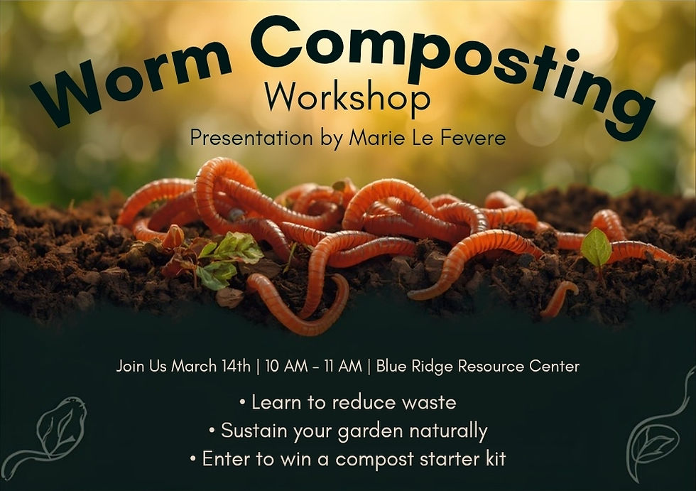 FREE: Backyard Worm Composting Workshop