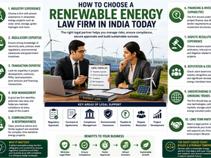How to Choose a Renewable Energy Law Firm in India Today