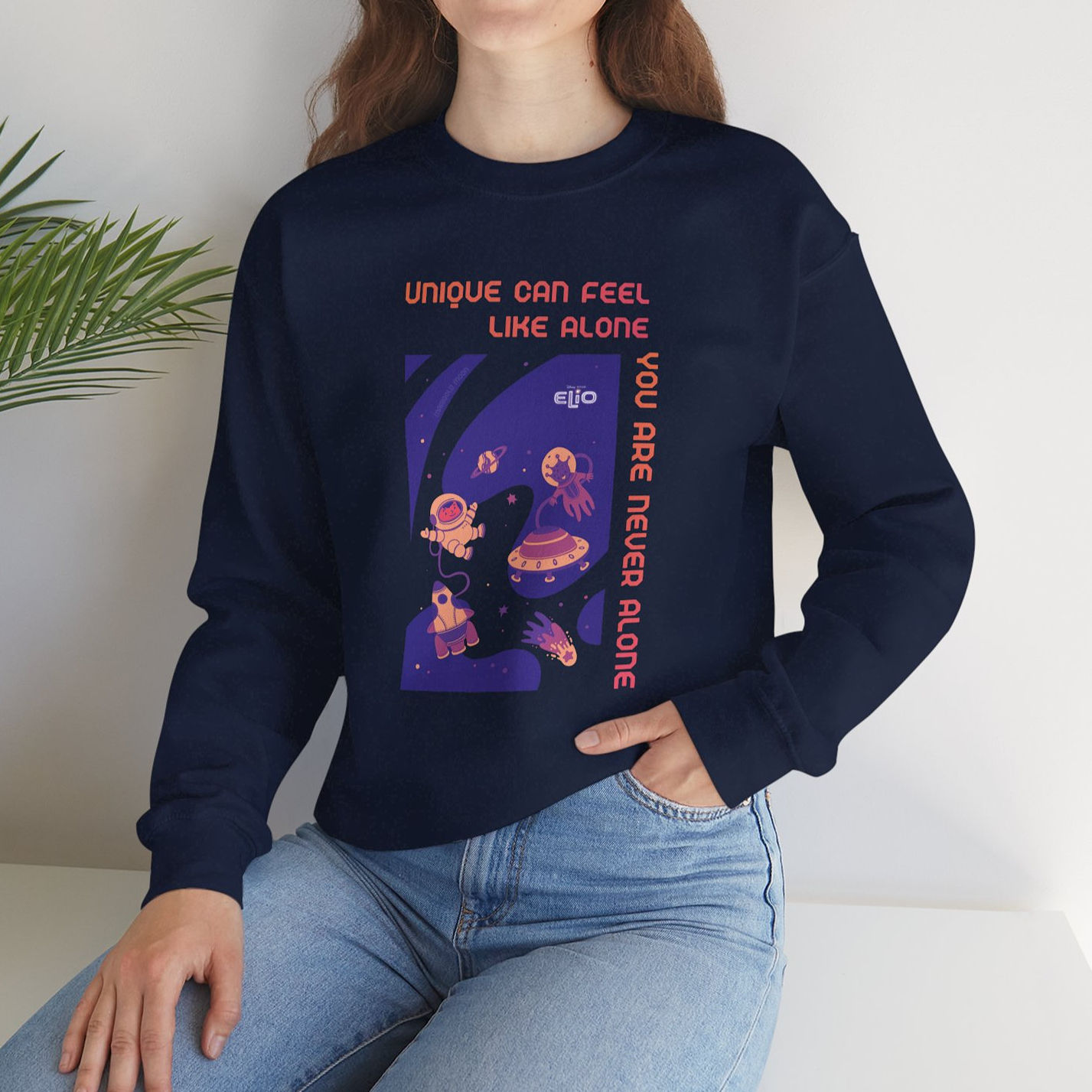 "You Are Never Alone" Crewneck Sweatshirt (Disney/Pixar's "Elio")