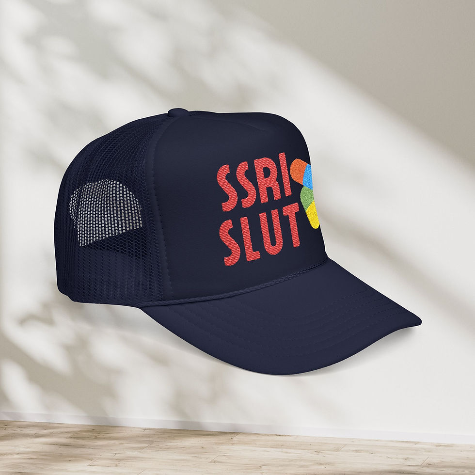 Thumbnail: "SSRI Slut" Embroidered Foam Trucker Hat (OTTO)