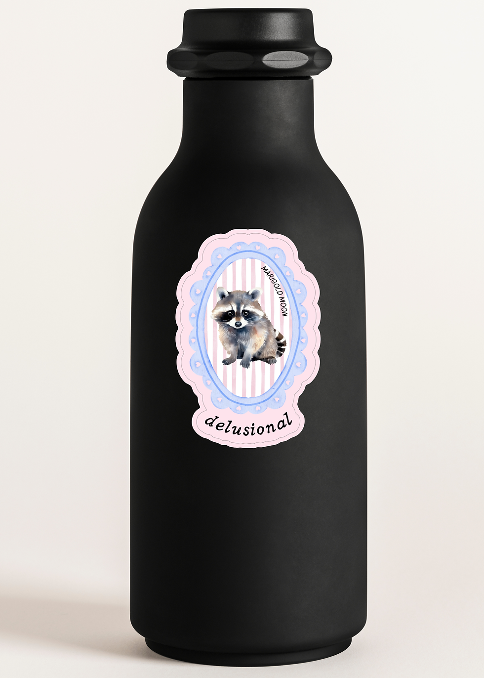 Thumbnail: "Delusional Raccoon" Vinyl Sticker (Waterproof, Die Cut)