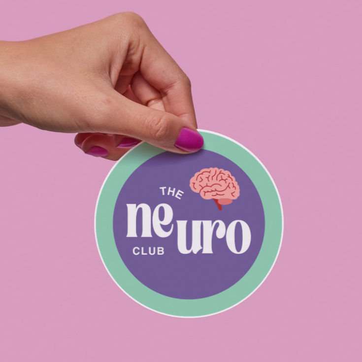 Thumbnail: 'Mental Health Club' Vinyl Stickers (ADHD, Anxiety, Grief, Neuro, etc)