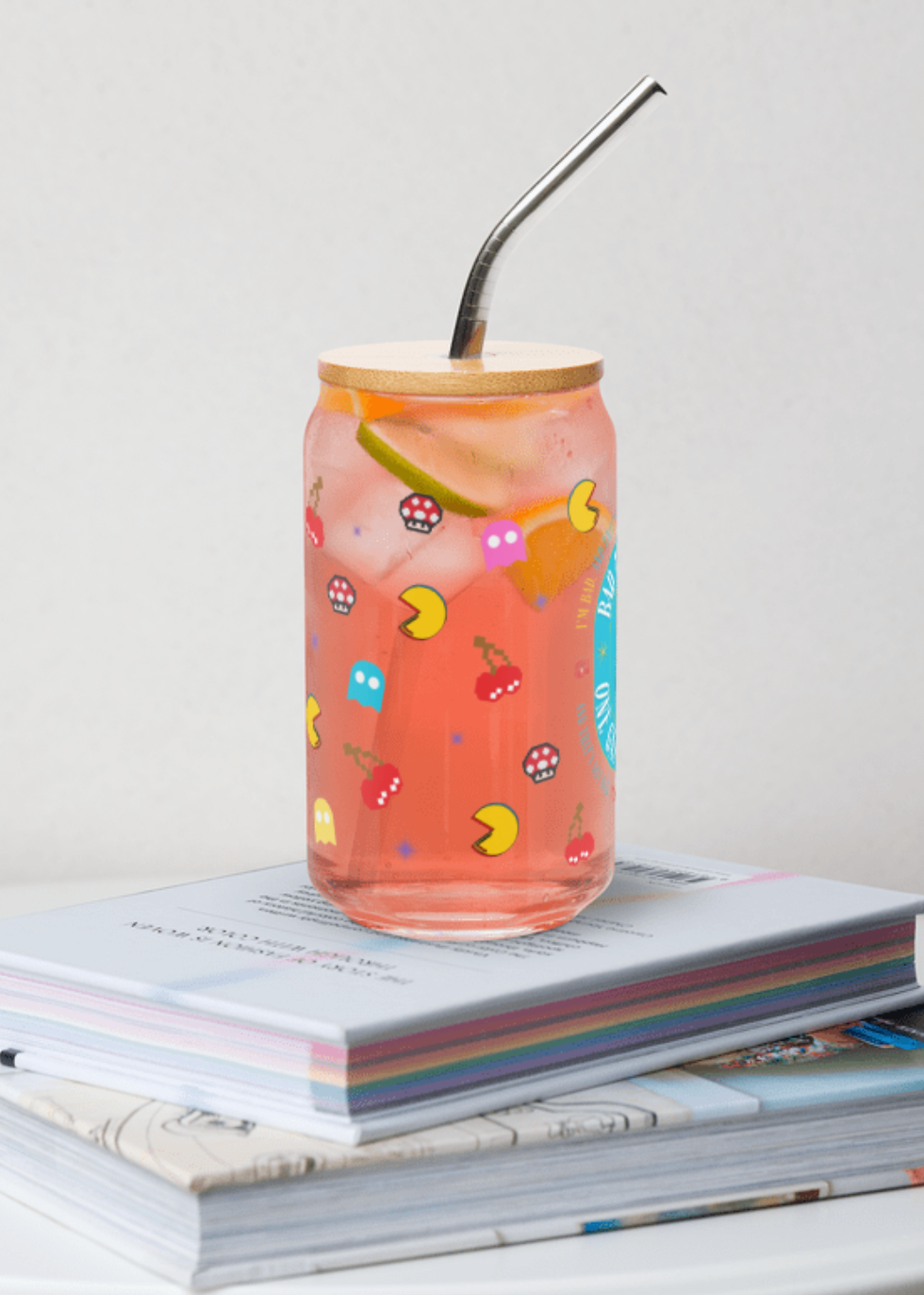 Thumbnail: "Bad Anon Club" Wreck It Ralph Beer Can Glass (Optional Lid/Straw)