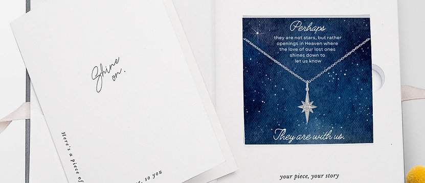 'They Are With Us' Grief and Loss Necklace (Handmade by Hope Love Shine)