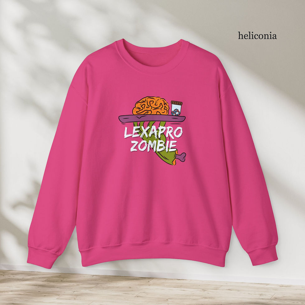 Thumbnail: "SSRI Zombie" Custom Crewneck Sweatshirt