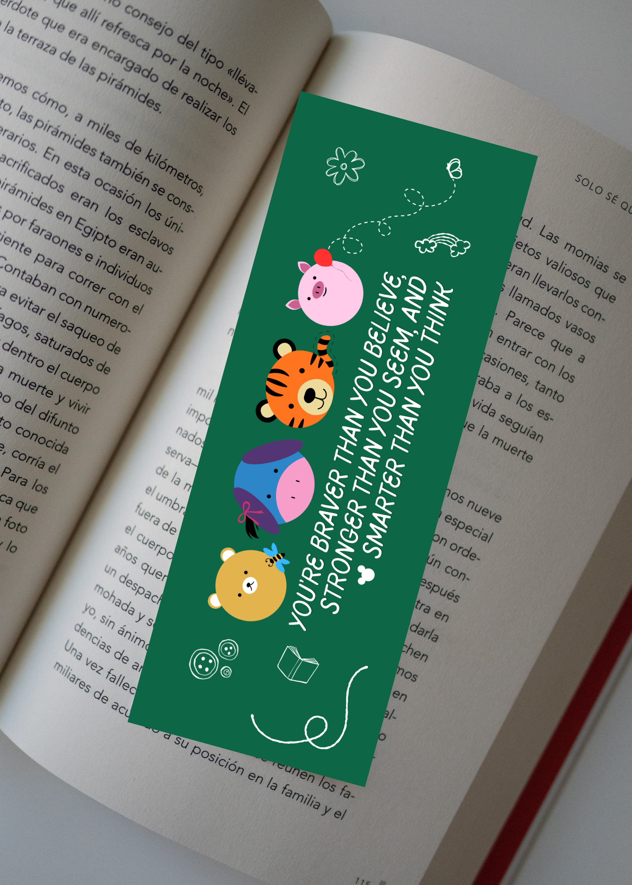 "Winnie The Pooh" Glossy Bookmark