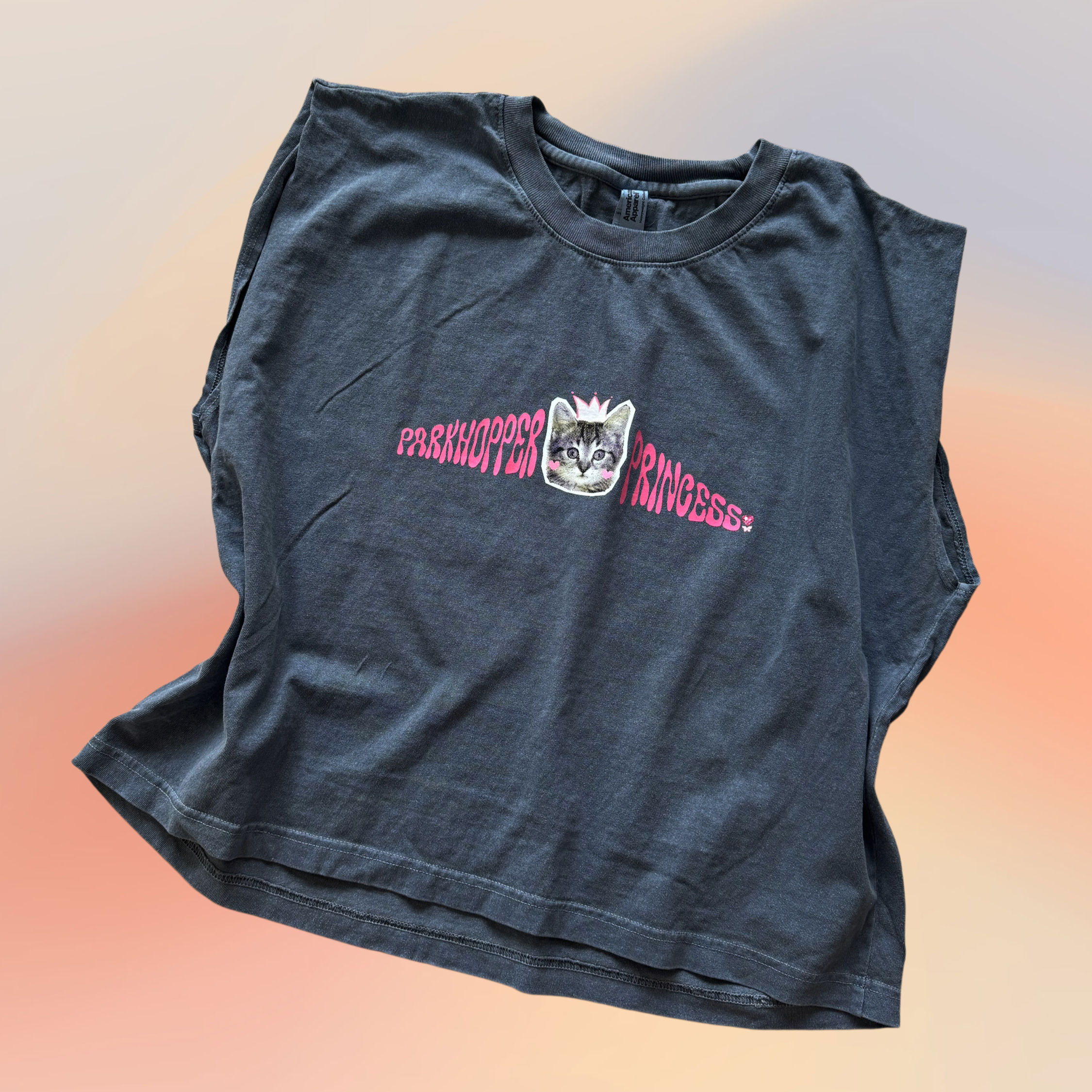 Disney "Parkhopper Princess" Garment-Dyed Muscle Tee (Women's Cut)