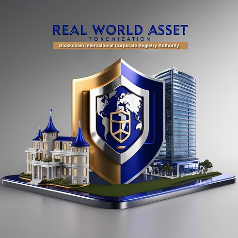 Real World Asset Tokenizations powered by Blockchain International Corporate Registry