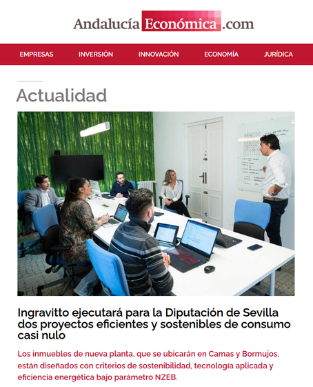 Nuestros próximos edificios NZEB para la Diputación de Sevilla en prensa