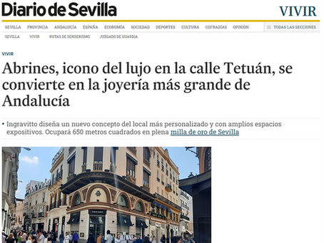 Nuestro proyecto para la joyería Abrines en prensa