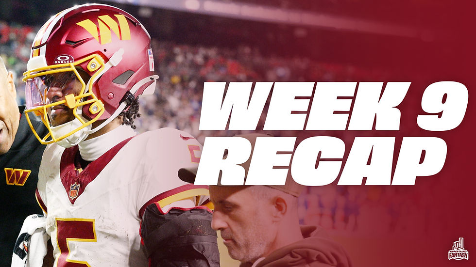 Week 9 Fantasy Recap