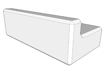 400h x 600w x 1200l retaining wall kerb (coming soon)