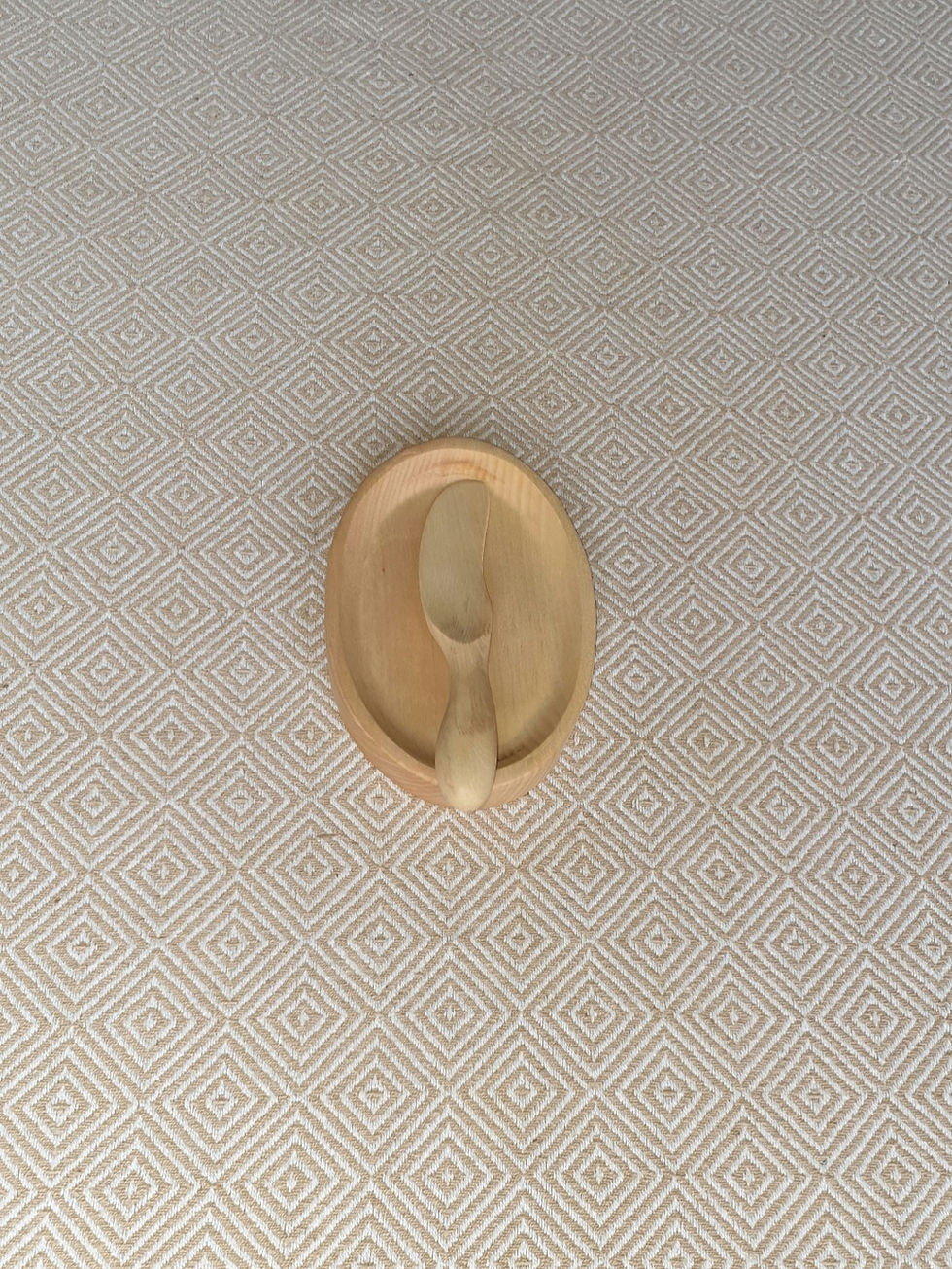 Lėkštelė su peiliuku