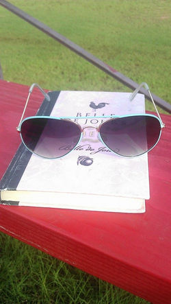 Books at Soccer Camp.