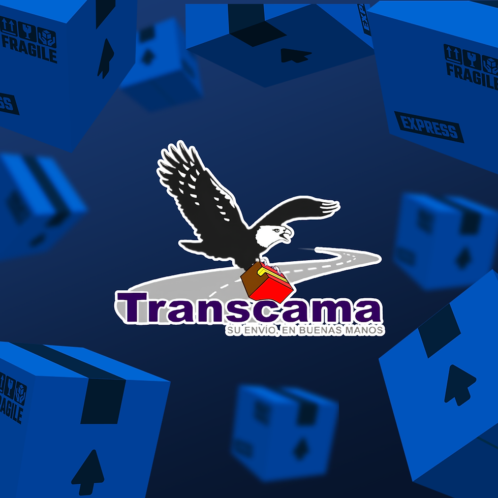 Logo de Transcama, empresa de transporte en Costa Rica.