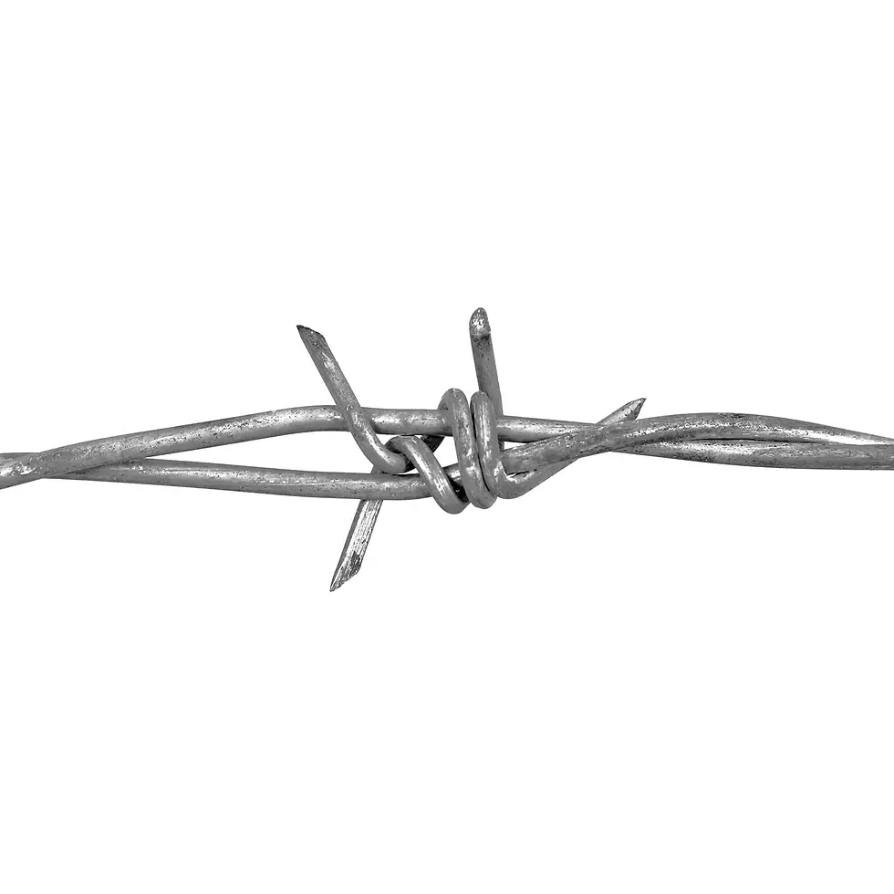 Galvanized barbed wire with 5 inch spacing for livestock