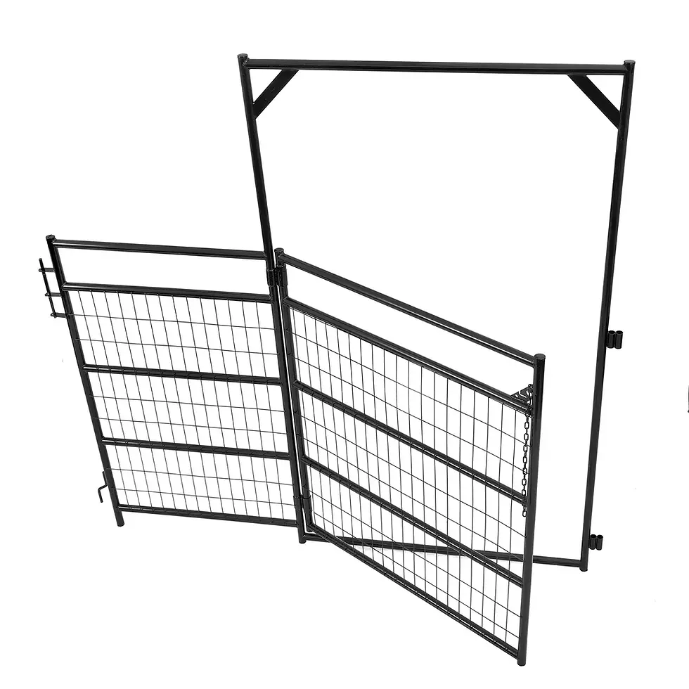 Thumbnail: Walk-through livestock gate attached to sheep panel