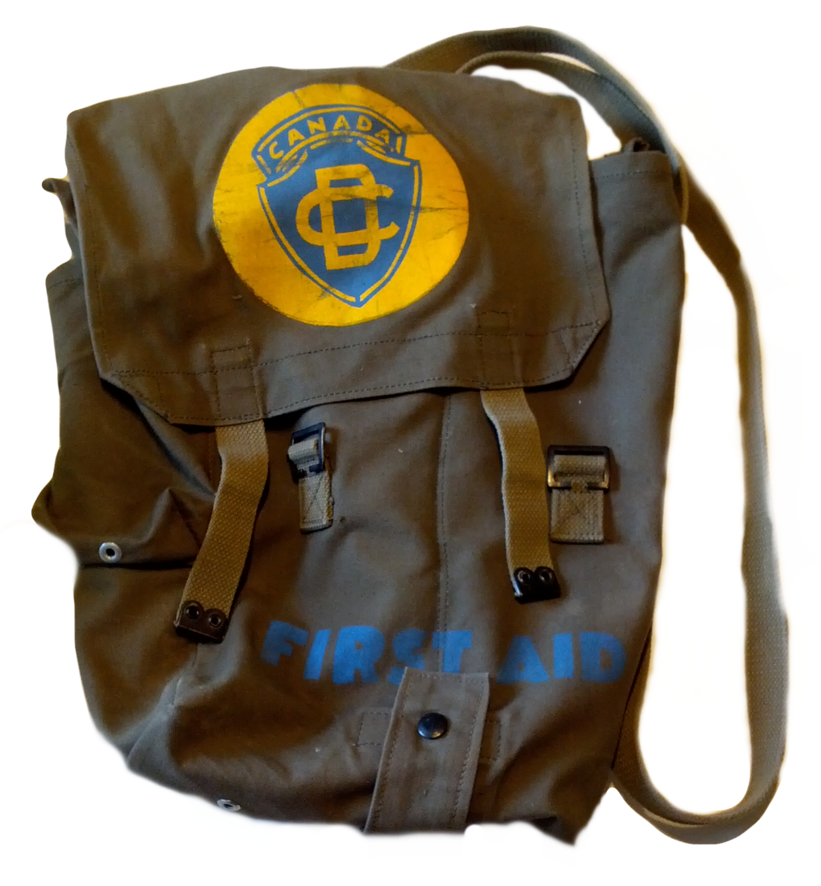 Canadian Civil Defence Surplus First Aid Pack 1958 With Original Contents