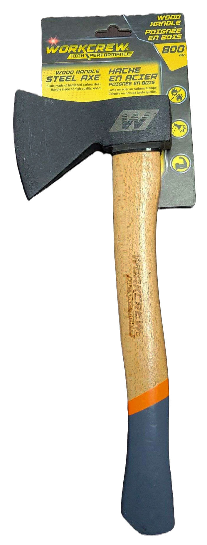 Workcrew Wood Handled Steel Hatchet-New