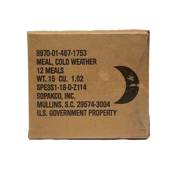 Thumbnail: US Army Cold Weather Rations 12 Meals Case