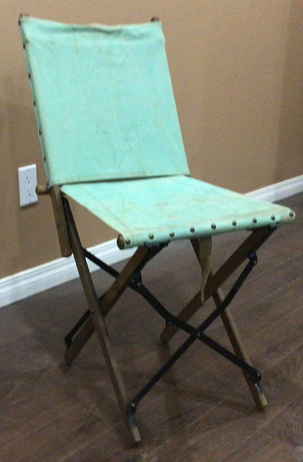 Thumbnail: WW2 R.C.A.F. Surplus Officer's Cot/Tub/Chair/Basin/Pail